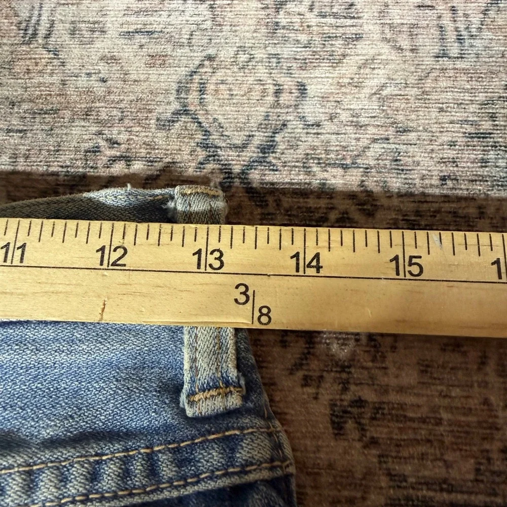 Vintage 1960s Wrangler Bootcut Blue Denim Jeans Size 28x30 Talon Zip Made In USA